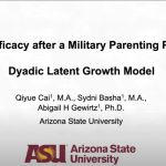 JMFT Video Abstract: Parental Efficacy After a Military Parenting Program: A Dyadic Latent Growth Model Featured Image